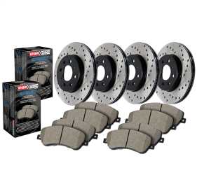 Street - 4 Wheel Disc Brake Kit w/Cross-Drilled Rotor 936.04002